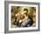 The Madonna and Child in Glory with Cherubs-Giovanni Battista Salvi da Sassoferrato-Framed Giclee Print