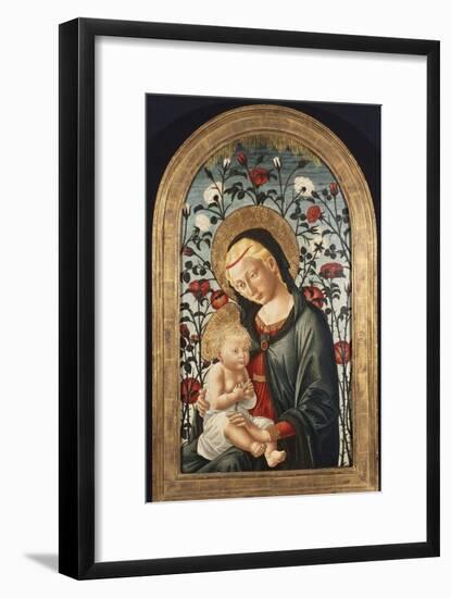 The Madonna and Child with Roses (Late 15th Century)-Cleofas Almanza-Framed Giclee Print