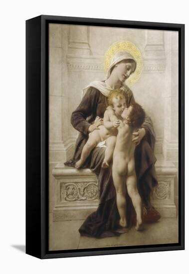 The Madonna and Child with St. John-Leon Perrault-Framed Premier Image Canvas