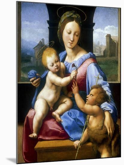 The Madonna and Child with the Infant Baptist' ('The Garvagh Madonna), C1509-1510-Raphael-Mounted Giclee Print