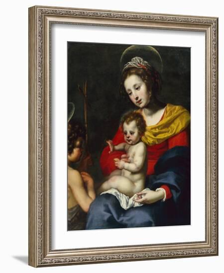 The Madonna and Child with the Infant Saint John the Baptist-Matteo Rosselli-Framed Giclee Print