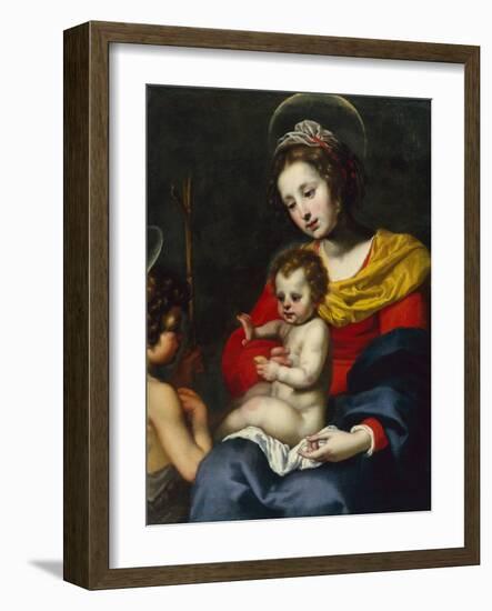 The Madonna and Child with the Infant Saint John the Baptist-Matteo Rosselli-Framed Giclee Print