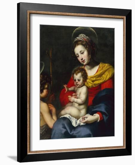 The Madonna and Child with the Infant Saint John the Baptist-Matteo Rosselli-Framed Giclee Print