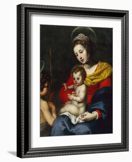 The Madonna and Child with the Infant Saint John the Baptist-Matteo Rosselli-Framed Giclee Print