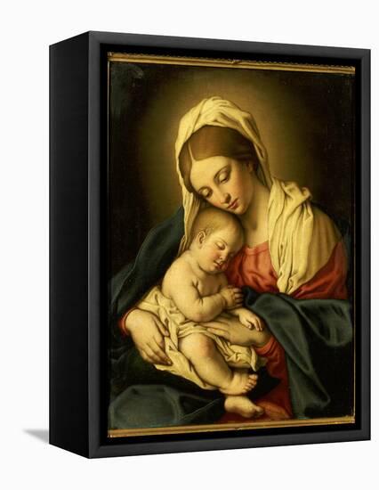 The Madonna and Child-Il Sassoferrato-Framed Premier Image Canvas