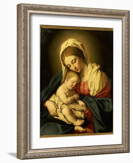 The Madonna and Child-Il Sassoferrato-Framed Giclee Print