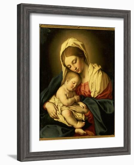 The Madonna and Child-Il Sassoferrato-Framed Giclee Print