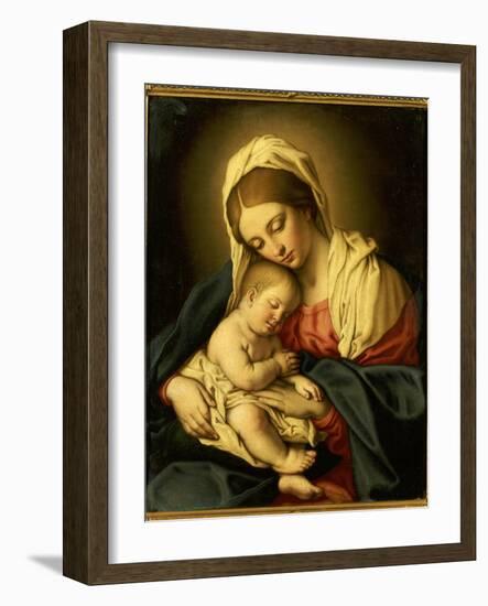 The Madonna and Child-Il Sassoferrato-Framed Giclee Print