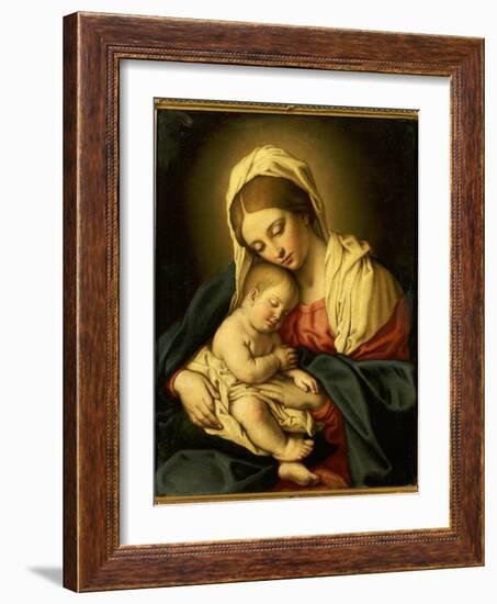 The Madonna and Child-Il Sassoferrato-Framed Giclee Print