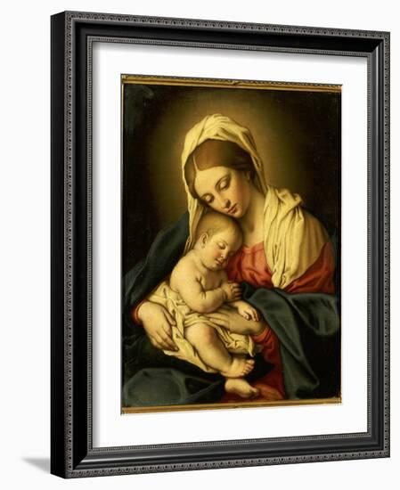 The Madonna and Child-Il Sassoferrato-Framed Giclee Print