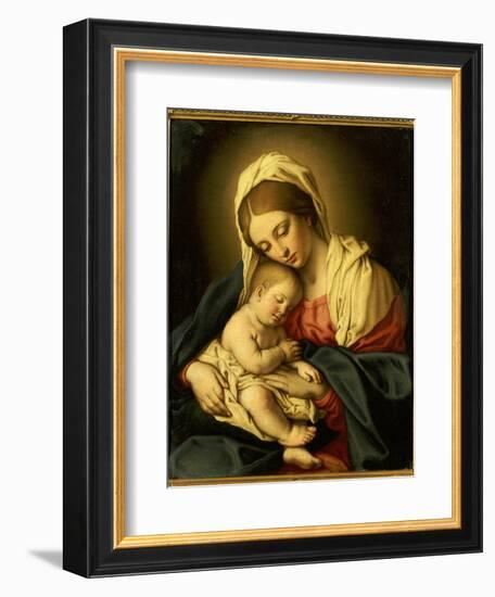 The Madonna and Child-Il Sassoferrato-Framed Giclee Print