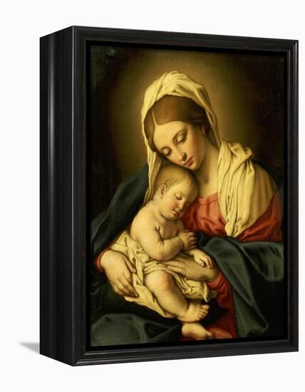 The Madonna and Child-Giovanni Battista Salvi da Sassoferrato-Framed Premier Image Canvas