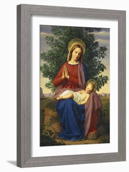 The Madonna and Child-Julius Schnorr von Carolsfeld-Framed Giclee Print