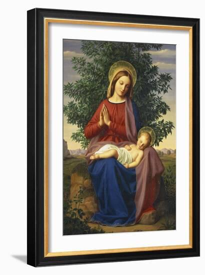 The Madonna and Child-Julius Schnorr von Carolsfeld-Framed Giclee Print