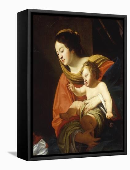 The Madonna and Child-Simon Vouet-Framed Premier Image Canvas