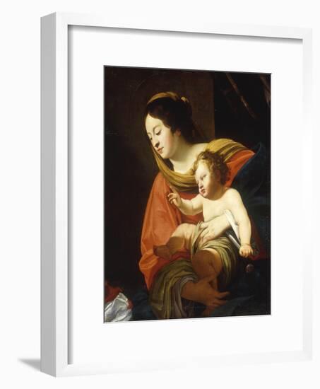 The Madonna and Child-Simon Vouet-Framed Giclee Print