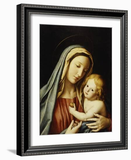 The Madonna and Child-Giovanni Battista Salvi da Sassoferrato-Framed Giclee Print