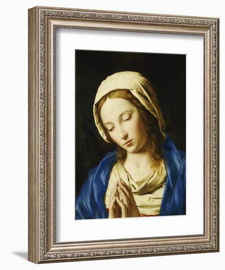 The Madonna, Bust Length, at Prayer-Giovanni Battista Salvi da Sassoferrato-Framed Giclee Print