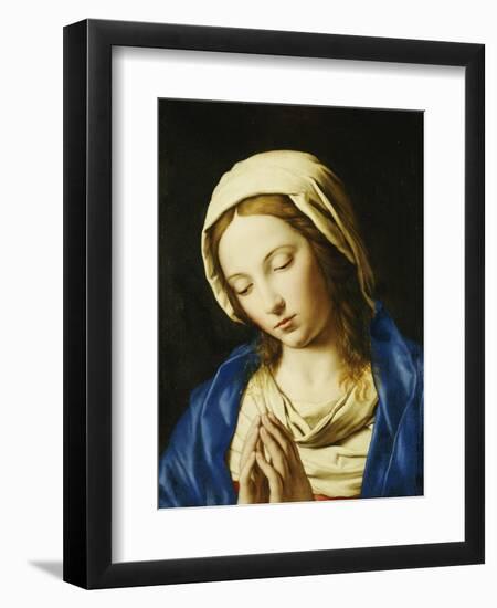 The Madonna, Bust Length, at Prayer-Giovanni Battista Salvi da Sassoferrato-Framed Giclee Print