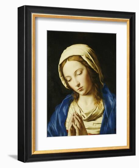 The Madonna, Bust Length, at Prayer-Giovanni Battista Salvi da Sassoferrato-Framed Giclee Print