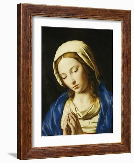 The Madonna, Bust Length, at Prayer-Giovanni Battista Salvi da Sassoferrato-Framed Giclee Print
