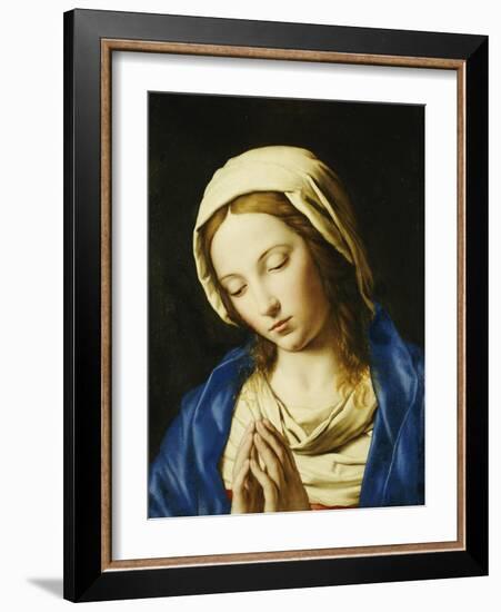 The Madonna, Bust Length, at Prayer-Giovanni Battista Salvi da Sassoferrato-Framed Giclee Print