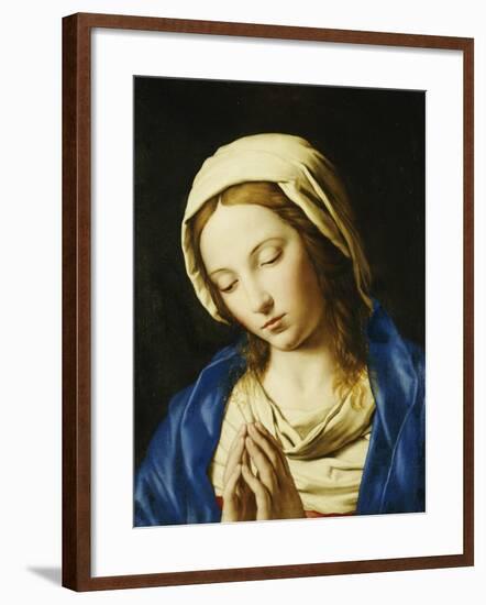 The Madonna, Bust Length, at Prayer-Giovanni Battista Salvi da Sassoferrato-Framed Giclee Print