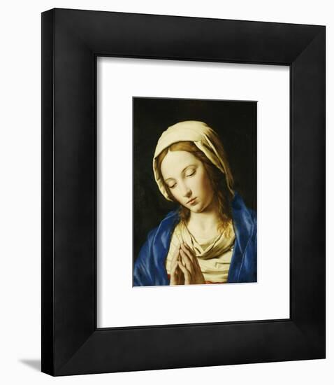 The Madonna, Bust Length, at Prayer-Giovanni Battista Salvi da Sassoferrato-Framed Premium Giclee Print