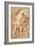 The 'Madonna Del Rosario' with St. Dominic and St. Catherine of Siena-Guercino (Giovanni Francesco Barbieri)-Framed Giclee Print