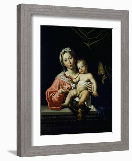 The Madonna Della Rosa, before 1627-Domenichino-Framed Giclee Print