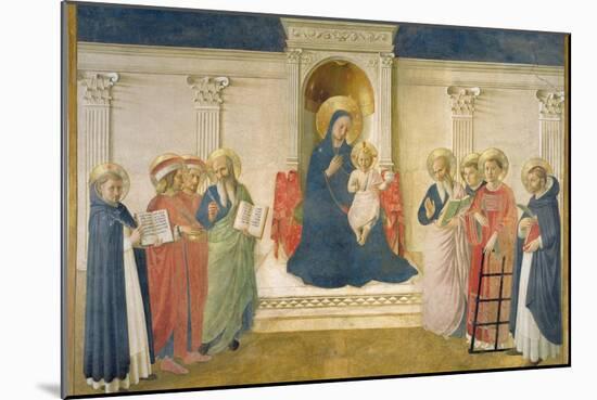 The Madonna delle Ombre, 1450-Fra Angelico-Mounted Giclee Print