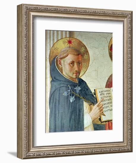 The Madonna Delle Ombre, Detail of St. Dominic, 1450-Fra Angelico-Framed Giclee Print