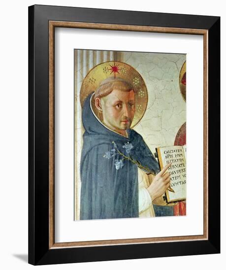 The Madonna Delle Ombre, Detail of St. Dominic, 1450-Fra Angelico-Framed Giclee Print