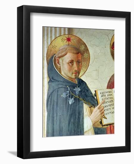 The Madonna Delle Ombre, Detail of St. Dominic, 1450-Fra Angelico-Framed Giclee Print