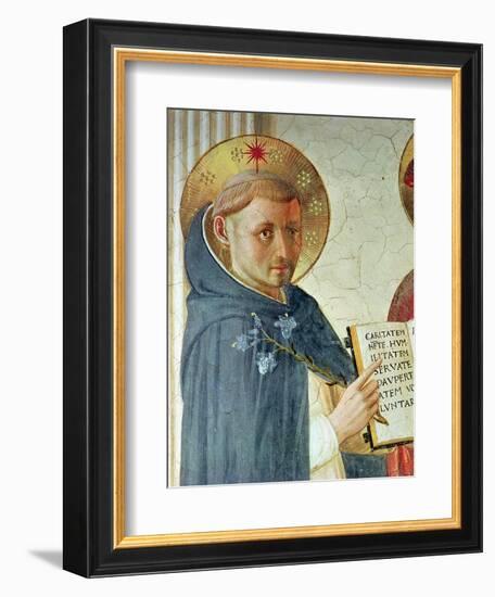 The Madonna Delle Ombre, Detail of St. Dominic, 1450-Fra Angelico-Framed Giclee Print