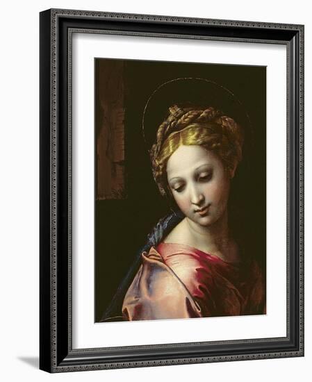 The Madonna (Detail), C.1518-Raphael-Framed Giclee Print