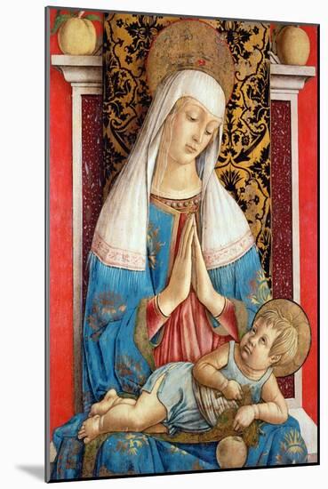 The Madonna Di Poggio Brette (Tempera on Panel)-Carlo Crivelli-Mounted Giclee Print
