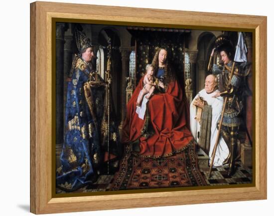 The Madonna of Canon Van Der Paele, 1436-Jan van Eyck-Framed Premier Image Canvas