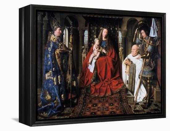 The Madonna of Canon Van Der Paele, 1436-Jan van Eyck-Framed Premier Image Canvas