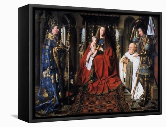 The Madonna of Canon Van Der Paele, 1436-Jan van Eyck-Framed Premier Image Canvas