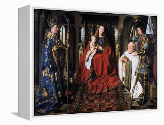 The Madonna of Canon Van Der Paele, 1436-Jan van Eyck-Framed Premier Image Canvas