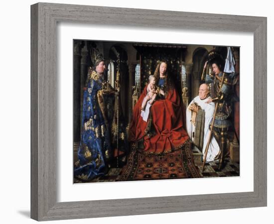 The Madonna of Canon Van Der Paele, 1436-Jan van Eyck-Framed Giclee Print