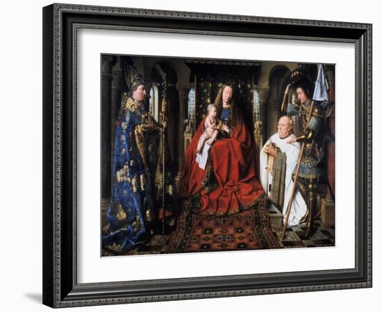 The Madonna of Canon Van Der Paele, 1436-Jan van Eyck-Framed Giclee Print