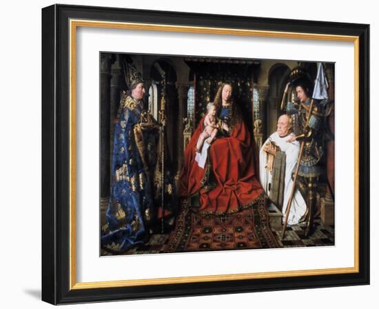 The Madonna of Canon Van Der Paele, 1436-Jan van Eyck-Framed Giclee Print