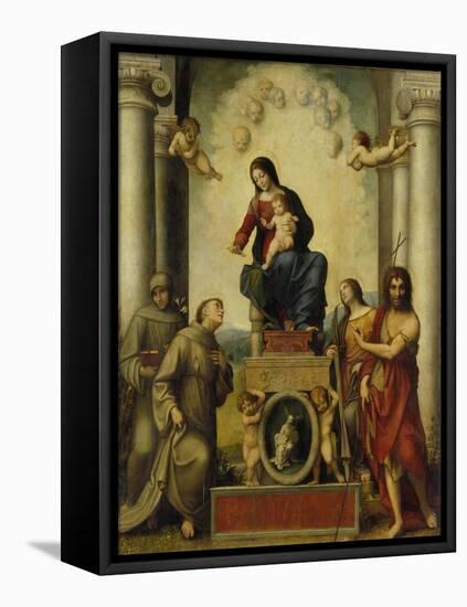 The Madonna of Saint Francis, 1514-15-Correggio-Framed Premier Image Canvas