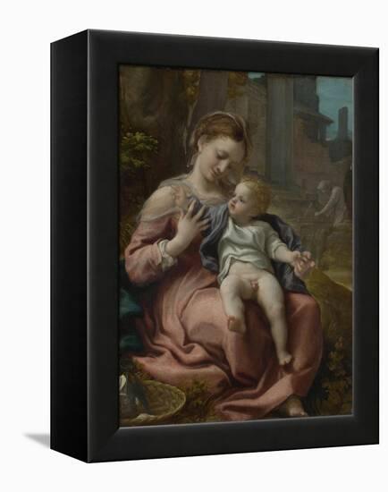 The Madonna of the Basket, Ca 1524-Correggio-Framed Premier Image Canvas