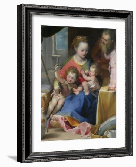 The Madonna of the Cat (La Madonna Del Gatt), Ca. 1575-Federigo Barocci-Framed Giclee Print