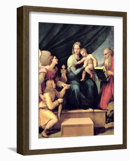 The Madonna of the Fish circa 1513-Raphael-Framed Giclee Print