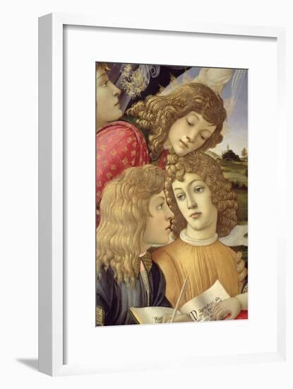 The Madonna of the Magnificat, Detail of Three Boys, 1482-Sandro Botticelli-Framed Giclee Print