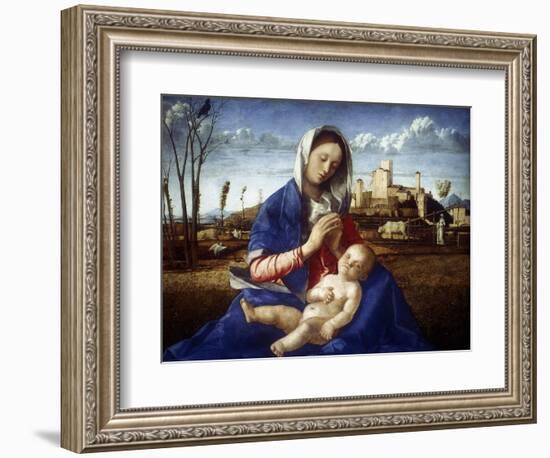 The Madonna of the Meadow, C1500-Giovanni Bellini-Framed Giclee Print